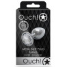 Ouch! Bijou anal Round Gem S 6 x 2.6cm Argenté-Transparent